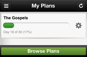 Reading Plan Screenshot